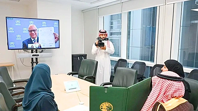 ​توقيع اتفاقية بقيمة 3.1 مليون دولار لدعم النازحين قسراً في اليمن